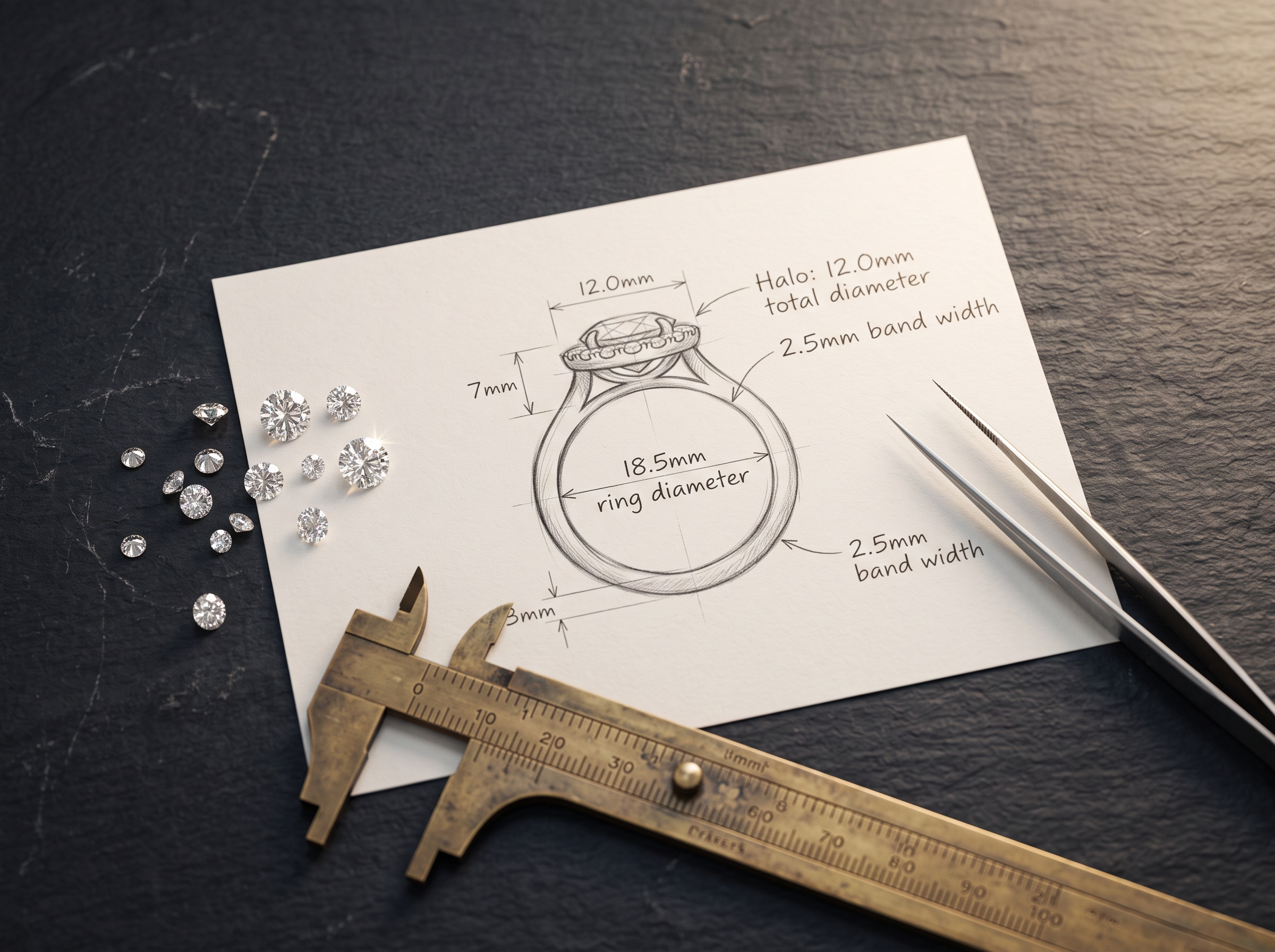 Boceto o idea de joya personalizada