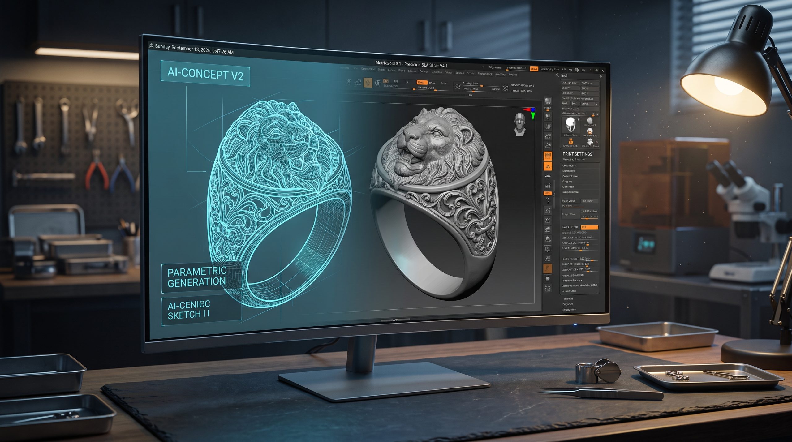 Curso de diseño de joyas 3D y escultura asistida por Inteligencia Artificial